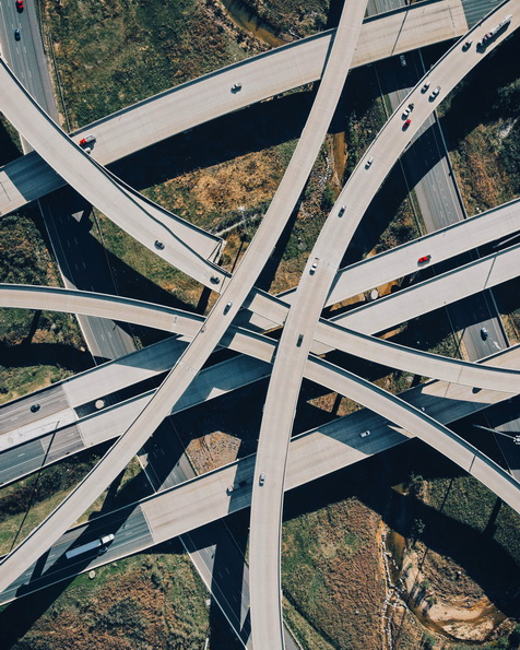 Aerial Photo of the I95-I695 Interchange in Baltimore County, Maryland